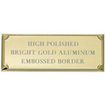 Aluminum Embossed Plate w/Beveled Edge (2 7/8"x1 1/16")